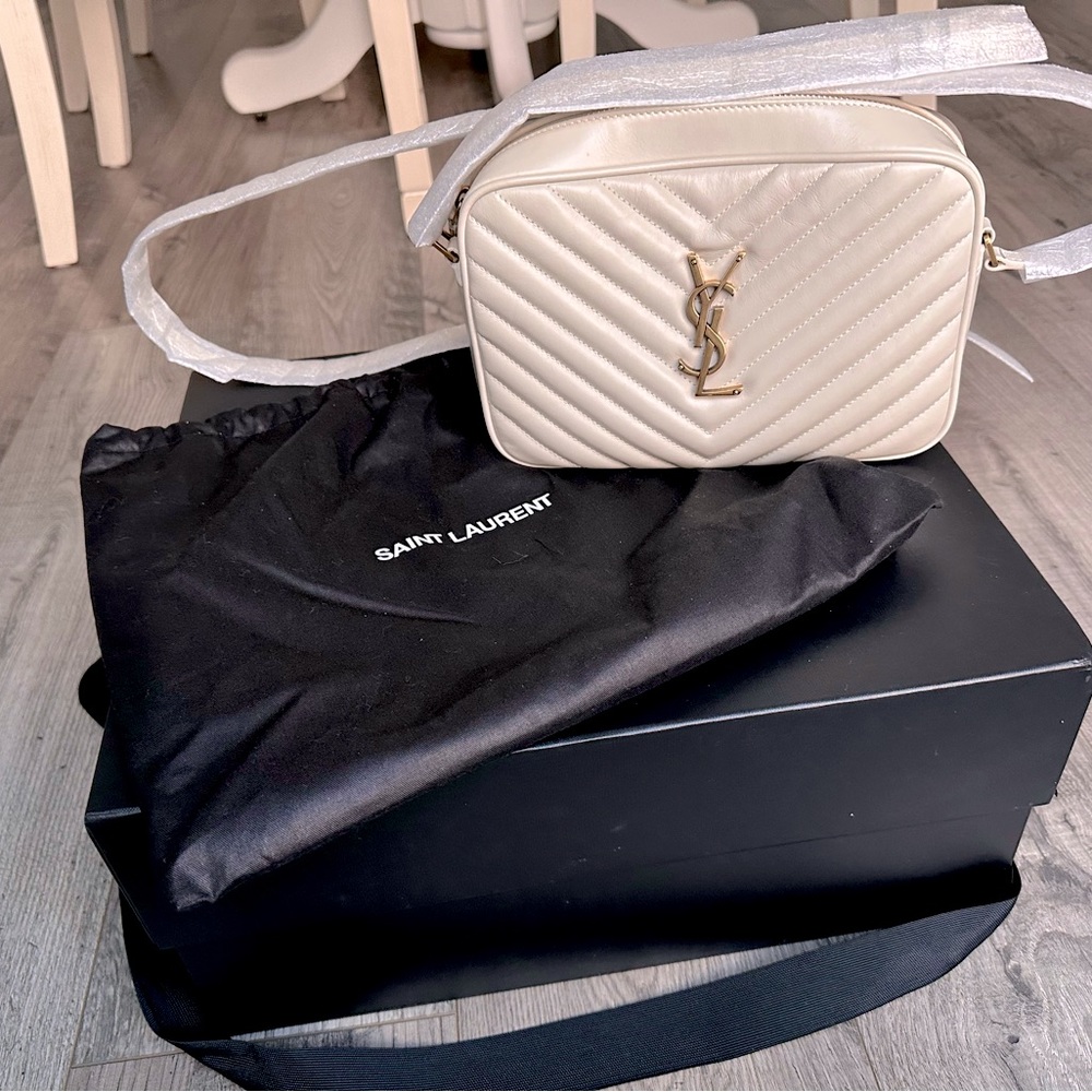 YSL LOU Camera Bag in quilted leather